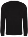 Heren T-shirt AWDis Long Sleeve Tri-Blend T Solid Black